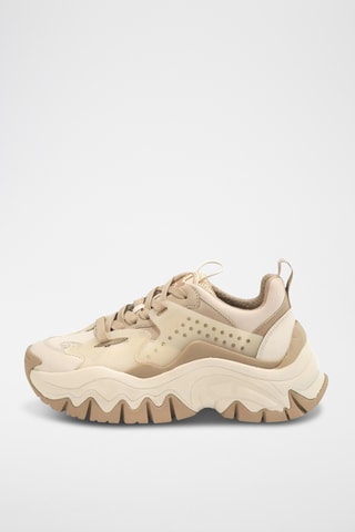 Sapatilhas com plataforma Trail One - Bege - Buffalo