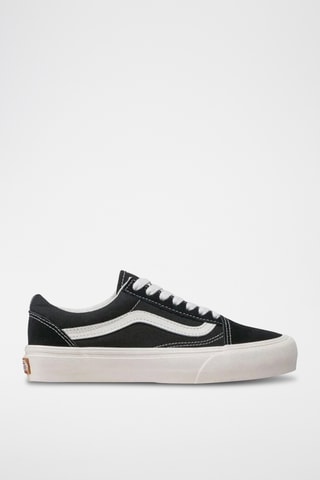 Sapatilhas em couro - Preto e branco - Vans