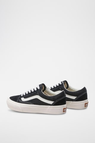 Sapatilhas em couro - Preto e branco - Vans