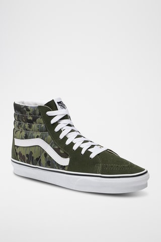 Sapatilhas subidas em nobuck Sk8-Hi - Caqui - Vans
