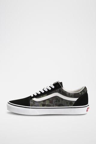Sapatilhas em nobuck Old Skool - Preto e verde - Vans