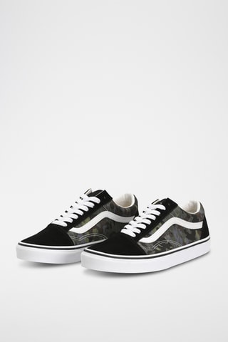 Sapatilhas em nobuck Old Skool - Preto e verde - Vans