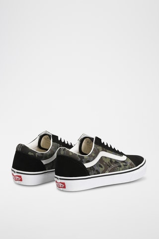 Sapatilhas em nobuck Old Skool - Preto e verde - Vans