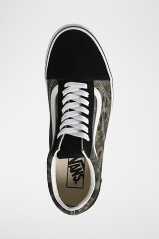 Sapatilhas em nobuck Old Skool - Preto e verde - Vans