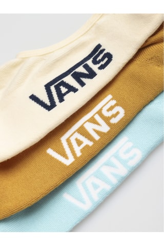 3 pares de meias curtas Classic Super - Bege e azul-celeste - Vans