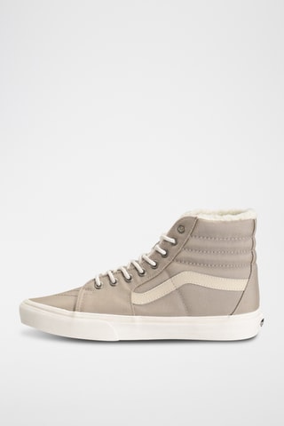Sapatilhas subidas forradas em nobuck Sk8-Hi - Bege - Vans