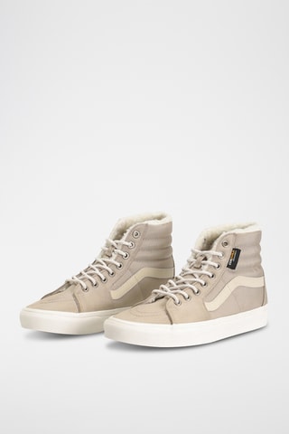 Sapatilhas subidas forradas em nobuck Sk8-Hi - Bege - Vans