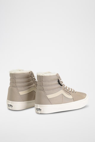 Sapatilhas subidas forradas em nobuck Sk8-Hi - Bege - Vans