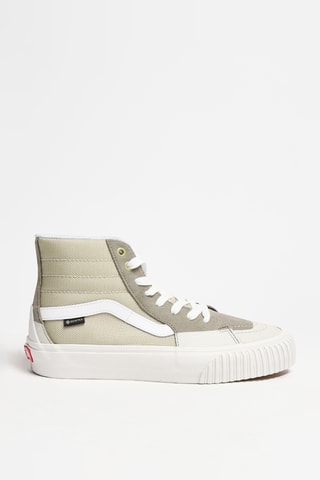 Baskets montantes en cuir - Gris - Vans