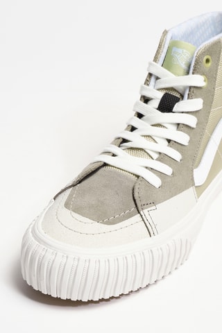Baskets montantes en cuir - Gris - Vans