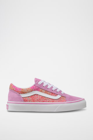 Sapatilhas em couro Old Skool - Rosa - Vans