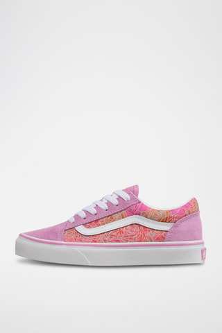 Sapatilhas em couro Old Skool - Rosa - Vans
