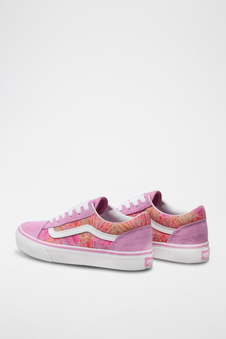 Sapatilhas em couro Old Skool - Rosa - Vans