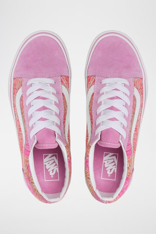 Sapatilhas em couro Old Skool - Rosa - Vans