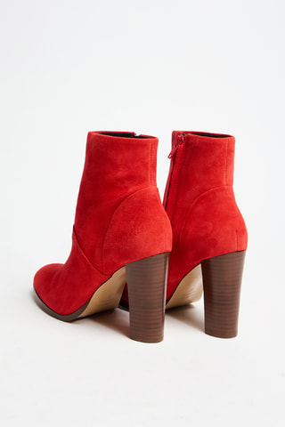 Botins em nobuck - Vermelho - Cosmoparis
