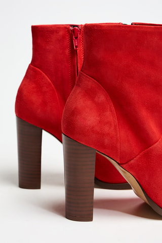 Botins em nobuck - Vermelho - Cosmoparis