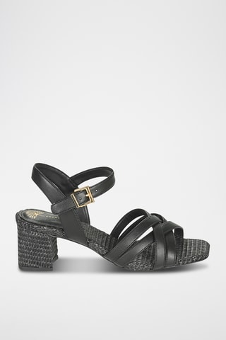 Sandálias de salto Zaggi - Preto - Cosmoparis