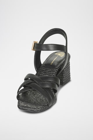 Sandálias de salto Zaggi - Preto - Cosmoparis