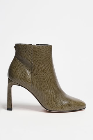Botins em couro - Verde-azeitona - Cosmoparis