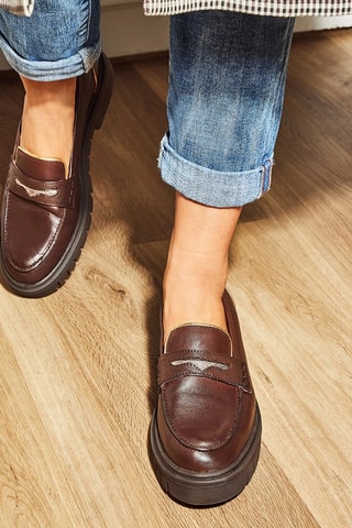 Mocassins plataforma - Castanho-escuro - Tropeziennes