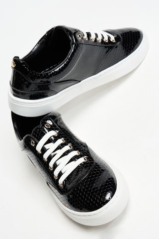 Sapatilhas envernizadas - Preto - Cosmoparis