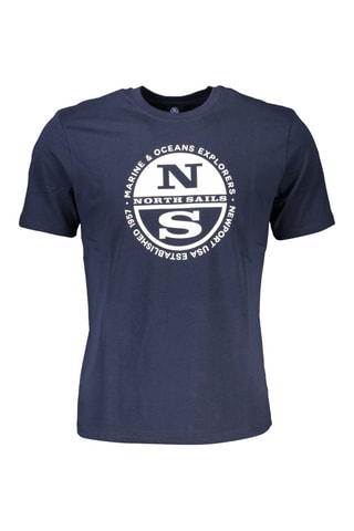 T-shirt - Wit en blauw