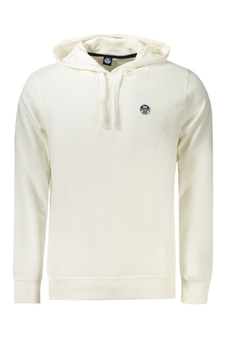 Sweat à capuche - Blanc et gris