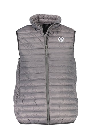Doudoune sans manches - Blanc et gris