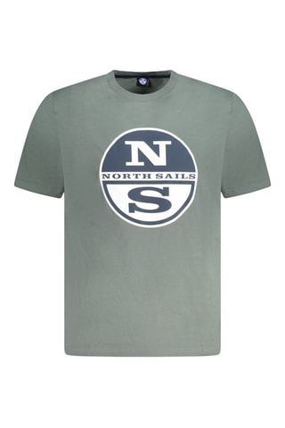 T-shirt - Wit, blauw en groen