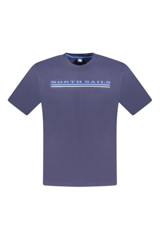 T-shirt - Wit en blauw