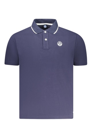 Polo - Blanc, noir et bleu