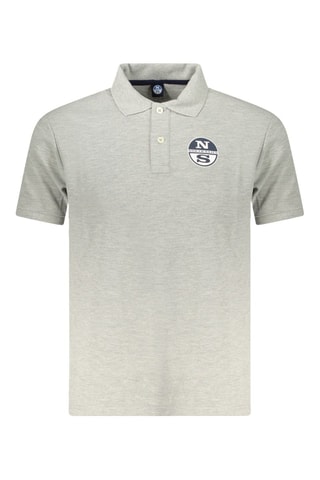 Polo - Blanc, bleu et gris