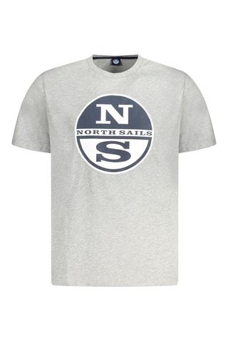 T-shirt - Wit, blauw en grijs