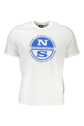 T-shirt - Wit en blauw