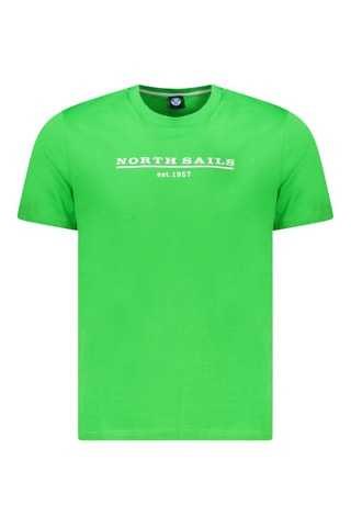 T-shirt - Wit en groen