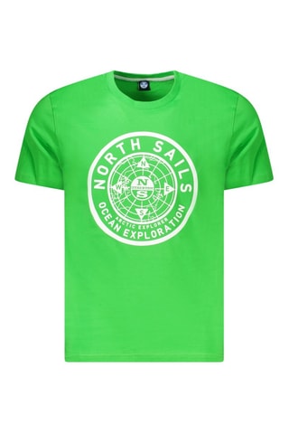 T-shirt - Wit en groen