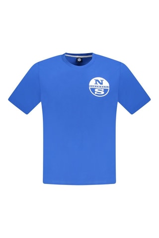 T-shirt - Wit en blauw