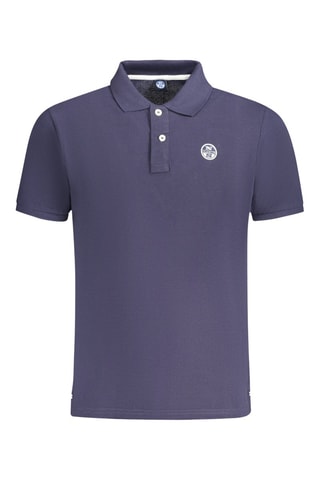 Polo - Blanc, noir et bleu