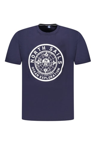 T-shirt - Wit en blauw