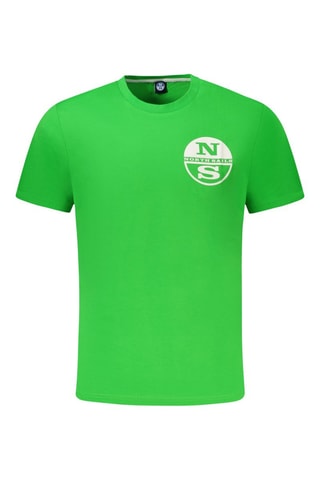 T-shirt - Wit en groen