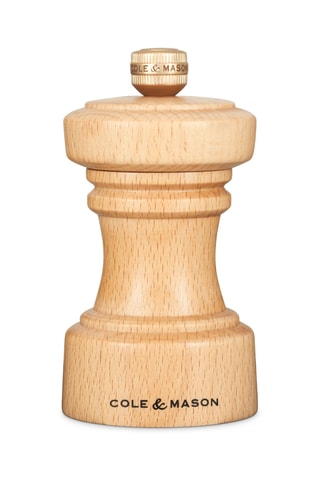 Molinillo de sal de madera de haya Hoxton