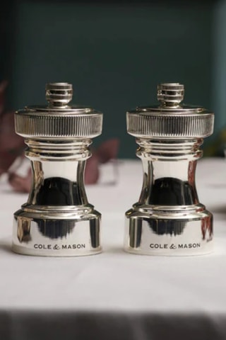 Molinillo de sal y molinillo de pimienta Hoxton - Chapado en plata