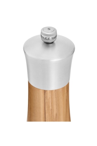 Molinillo de sal de madera de olivo y acero inoxidable Bromley