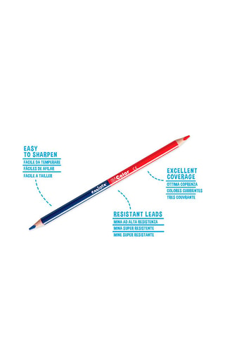 24 Kleurpotloden Bi-Color Triangular Colored Pencils