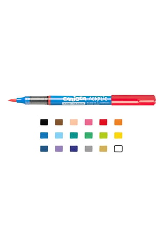 18 Acryl Verfmarkers - 2 mm