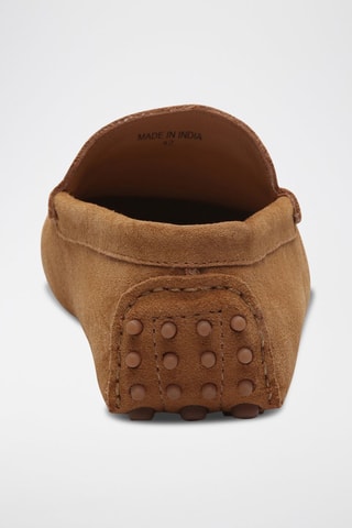 Mocassins en nubuck Lenny - Marron