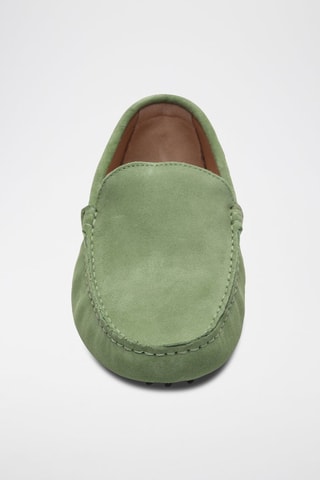 Mocassins en nubuck Lenny - Vert