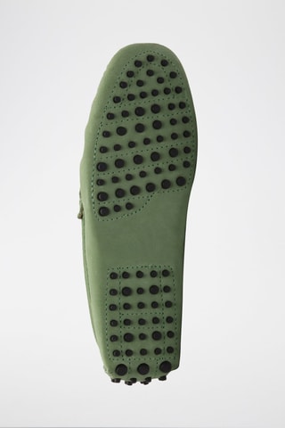 Mocassins en nubuck Lenny - Vert