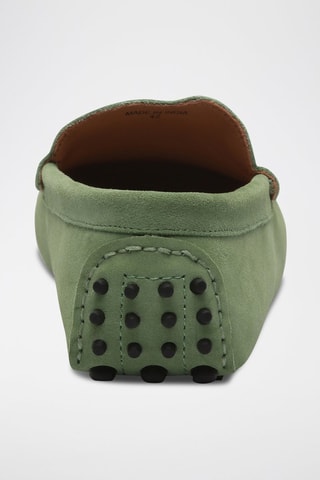 Mocassins en nubuck Lenny - Vert