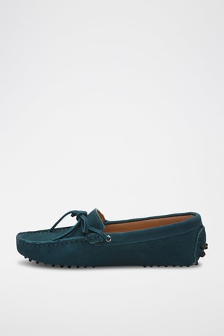 Mocassins en nubuck Newton - Vert